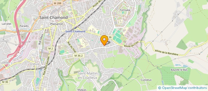 localisation de l'entreprise MONSIEUR DIMITRI LATRICHE  SAINT-CHAMOND