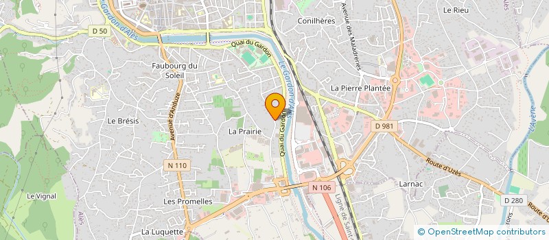 localisation de l'entreprise MONSIEUR DIMITRI LAURENT  ALES