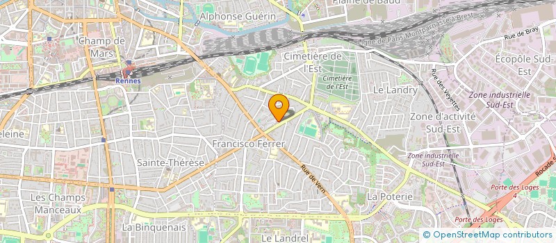 localisation de l'entreprise MONSIEUR DIMITRI LE BECHEC  RENNES