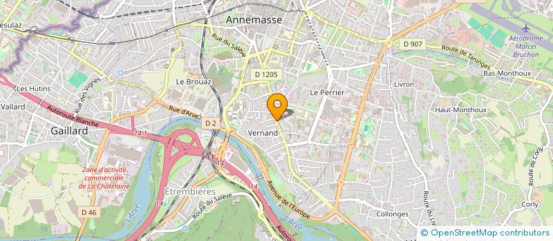 localisation de l'entreprise MONSIEUR DIMITRI LE HENAFF  ANNEMASSE