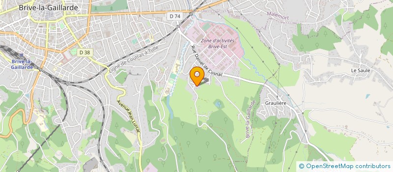 localisation de l'entreprise MONSIEUR DIMITRI LEANDRE  BRIVE-LA-GAILLARDE