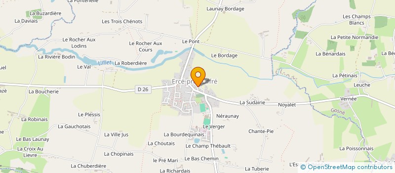 localisation de l'entreprise MONSIEUR DIMITRI LIMERY  ERCE-PRES-LIFFRE