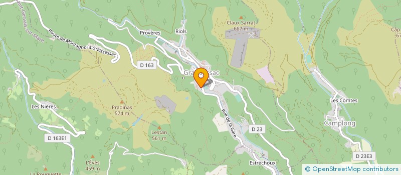 localisation de l'entreprise MONSIEUR DIMITRI LORTHIOIR  GRAISSESSAC