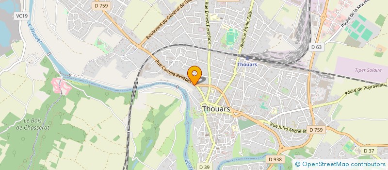 localisation de l'entreprise MONSIEUR DIMITRI MAHIET  THOUARS