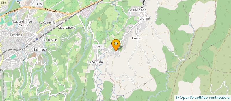 localisation de l'entreprise MONSIEUR DIMITRI MARTINEZ  LE BOULOU