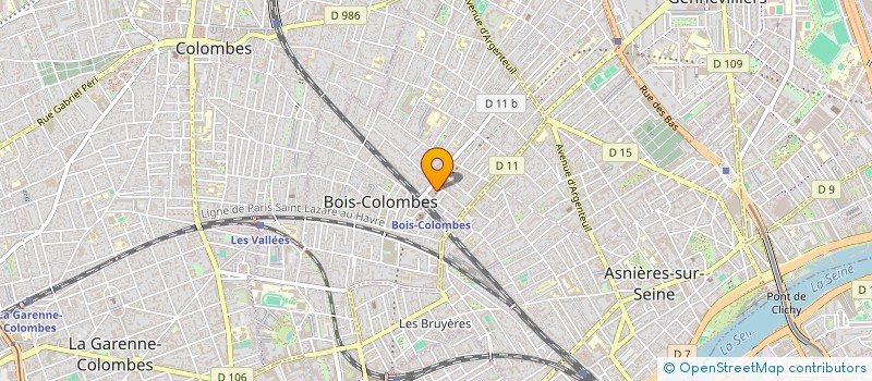 localisation de l'entreprise MONSIEUR DIMITRI MASSA  BOIS-COLOMBES