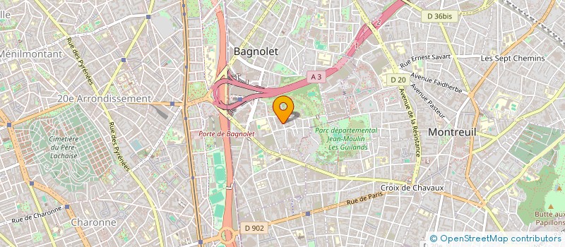 localisation de l'entreprise MONSIEUR DIMITRI MASSAMBA MBELA à BAGNOLET