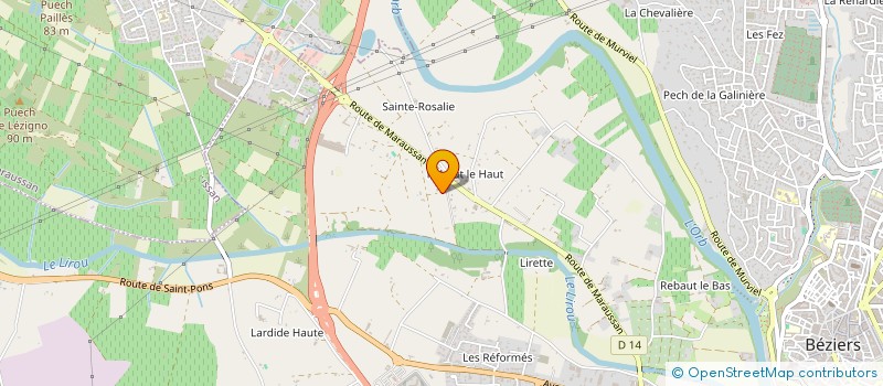 localisation de l'entreprise MONSIEUR DIMITRI MATEUS  BEZIERS