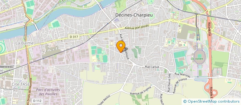 localisation de l'entreprise MONSIEUR DIMITRI MATHEOSSIAN  DECINES-CHARPIEU