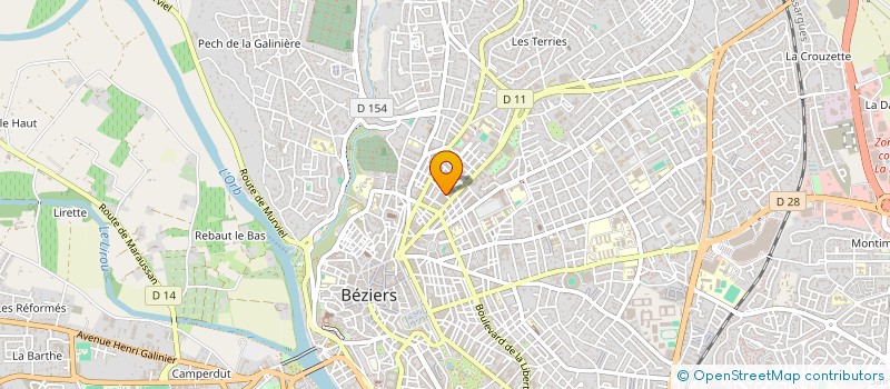 localisation de l'entreprise MONSIEUR DIMITRI MENON  BEZIERS