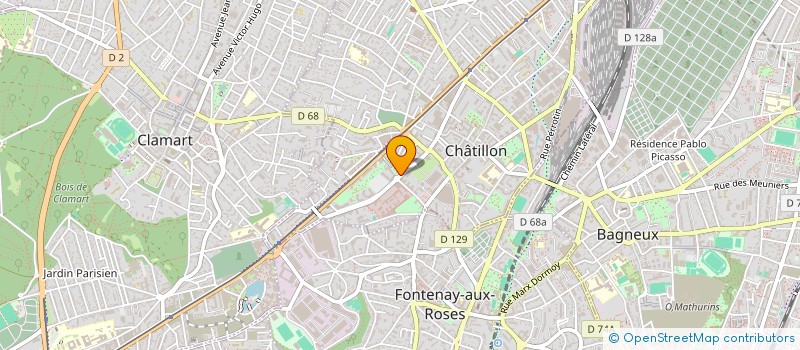localisation de l'entreprise MONSIEUR DIMITRI MERLY à CHATILLON