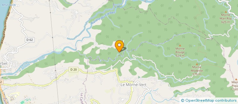 localisation de l'entreprise MONSIEUR DIMITRI MERTON  LE CARBET