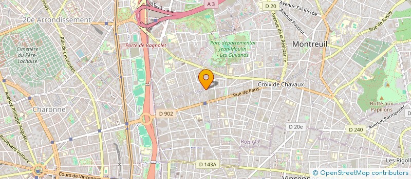 localisation de l'entreprise MONSIEUR DIMITRI MESSU à MONTREUIL