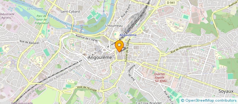 localisation de l'entreprise MONSIEUR DIMITRI MONTIGAUD à ANGOULEME