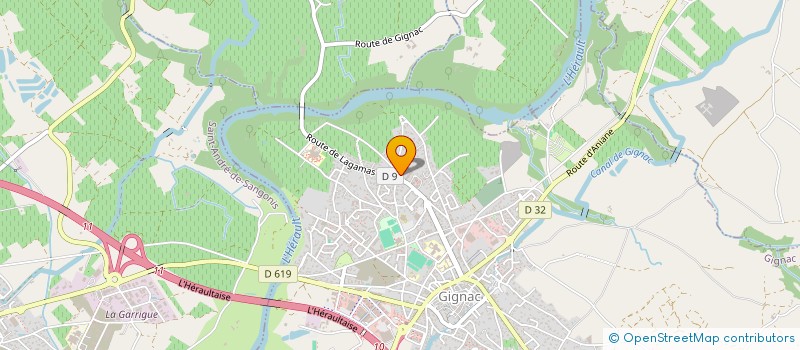 localisation de l'entreprise MONSIEUR DIMITRI NOZAIQUE  GIGNAC