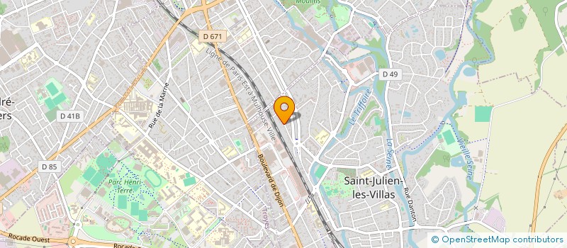 localisation de l'entreprise MONSIEUR DIMITRI PAILLET  SAINT-JULIEN-LES-VILLAS