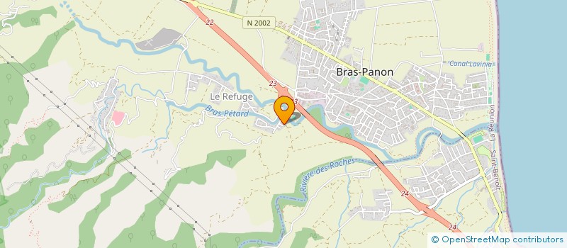 localisation de l'entreprise MONSIEUR DIMITRI PASCAL ETIENNE  BRAS-PANON