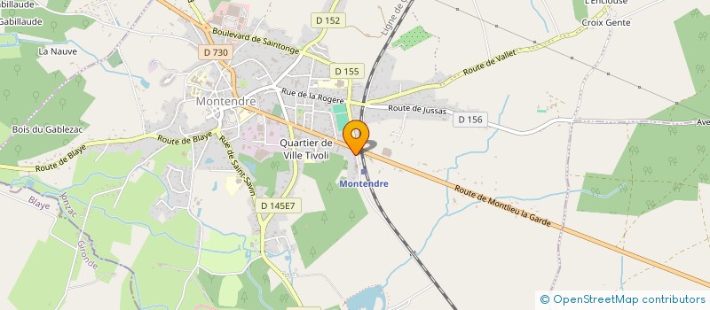 localisation de l'entreprise MONSIEUR DIMITRI PAU  MONTENDRE