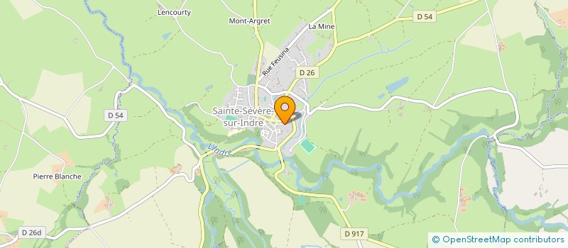 localisation de l'entreprise MONSIEUR DIMITRI PERROT à SAINTE-SEVERE-SUR-INDRE