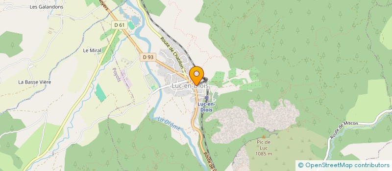 localisation de l'entreprise MONSIEUR DIMITRI PIFFERI  LUC-EN-DIOIS