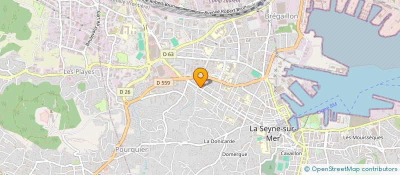 localisation de l'entreprise MONSIEUR DIMITRI PIOT  LA SEYNE-SUR-MER