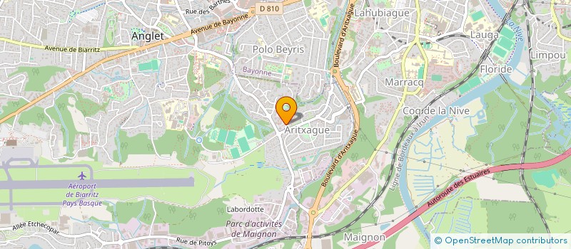 localisation de l'entreprise MONSIEUR DIMITRI POUJOULA à ANGLET