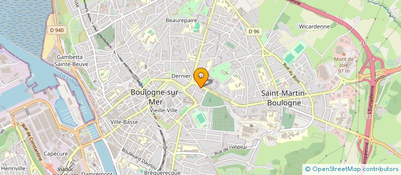 localisation de l'entreprise MONSIEUR DIMITRI PRUVOST à BOULOGNE-SUR-MER