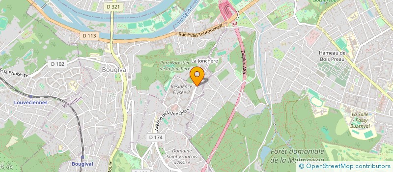 localisation de l'entreprise MONSIEUR DIMITRI PUYALTE  LA CELLE-SAINT-CLOUD