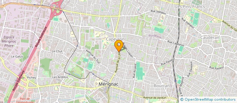 localisation de l'entreprise MONSIEUR DIMITRI QUERION  MERIGNAC