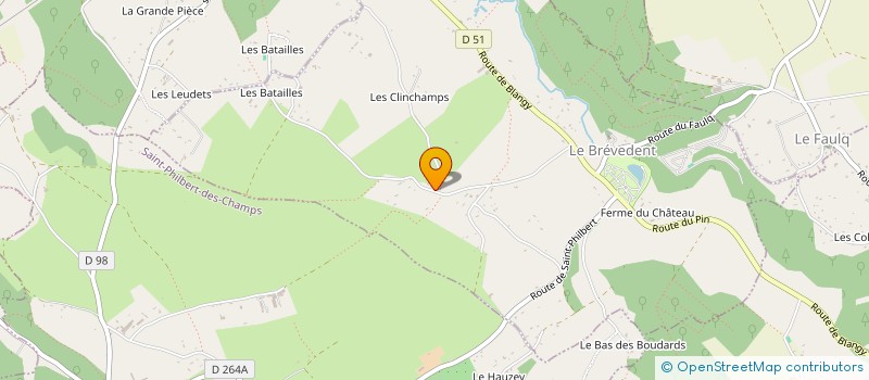 localisation de l'entreprise MONSIEUR DIMITRI REBUT  LE BREVEDENT