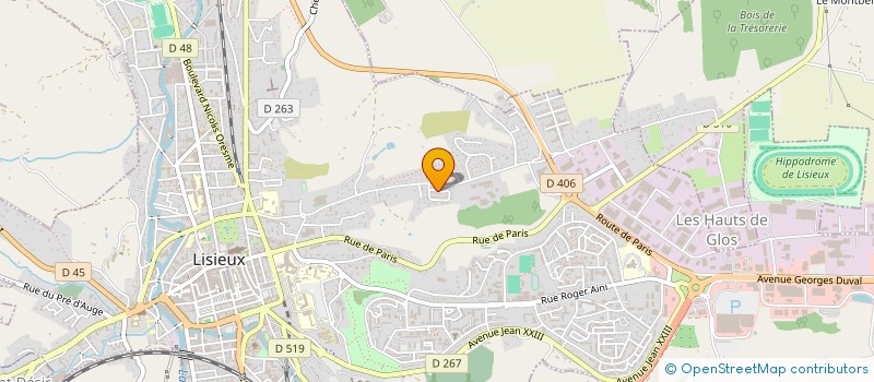 localisation de l'entreprise MONSIEUR DIMITRI ROBINNE  LISIEUX