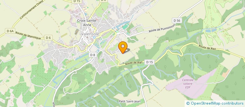 localisation de l'entreprise MONSIEUR DIMITRI RODRIGUEZ  VALENSOLE