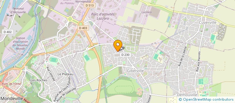 localisation de l'entreprise MONSIEUR DIMITRI ROGER  GIBERVILLE