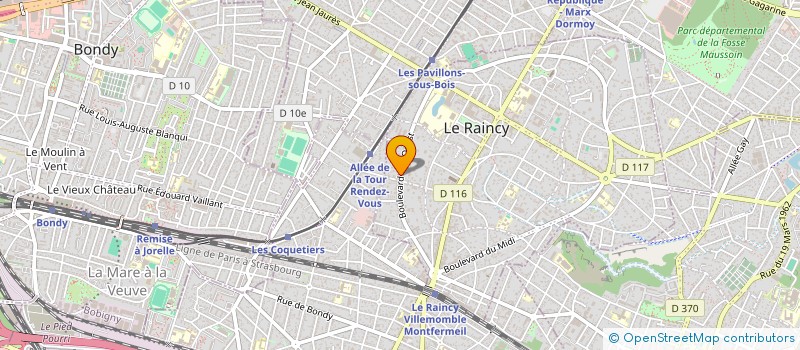 localisation de l'entreprise MONSIEUR DIMITRI ROMANKOW  LE RAINCY