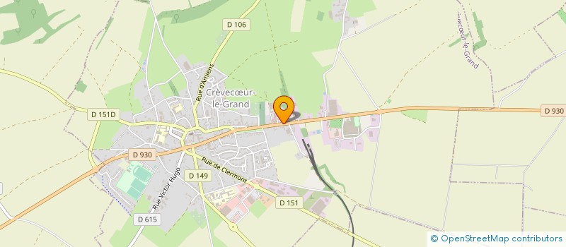 localisation de l'entreprise MONSIEUR DIMITRI ROUSSELLE  CREVECUR-LE-GRAND