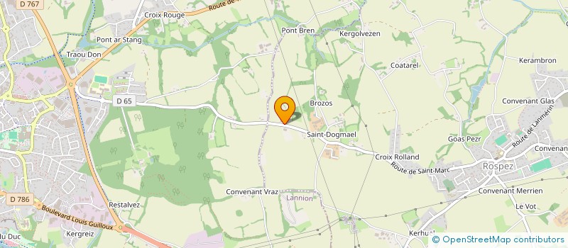 localisation de l'entreprise MONSIEUR DIMITRI ROUZES  ROSPEZ