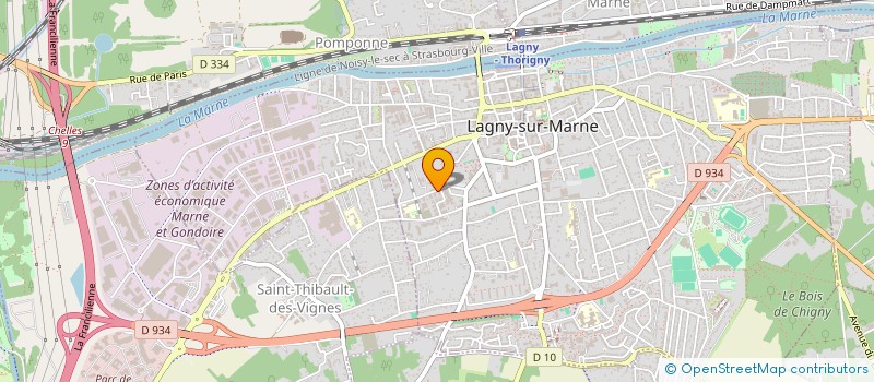 localisation de l'entreprise MONSIEUR DIMITRI SAINTE-ROSE  LAGNY-SUR-MARNE