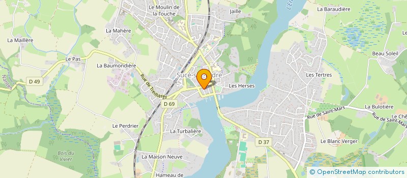 localisation de l'entreprise MONSIEUR DIMITRI SEJOURNE  SUCE-SUR-ERDRE