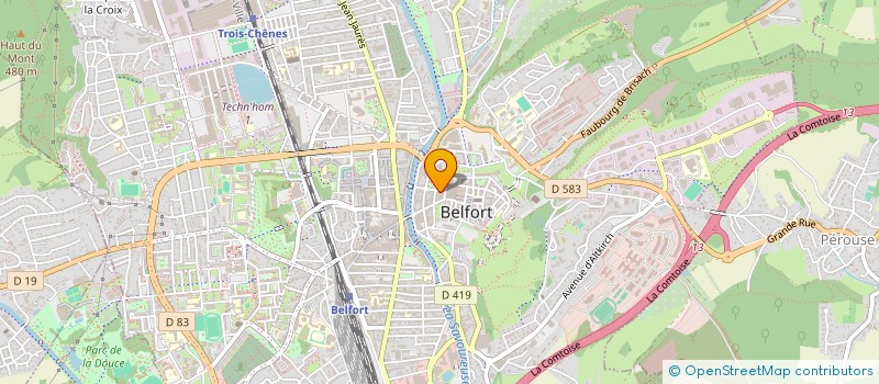 localisation de l'entreprise MONSIEUR DIMITRI SEMENIC à BELFORT
