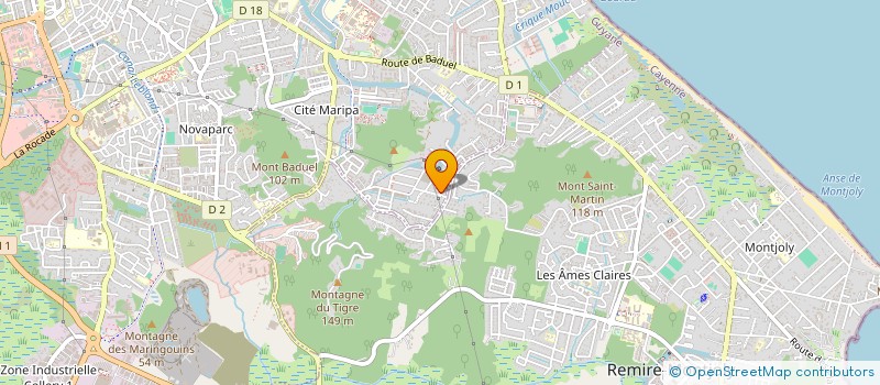 localisation de l'entreprise MONSIEUR DIMITRI SIGER  CAYENNE