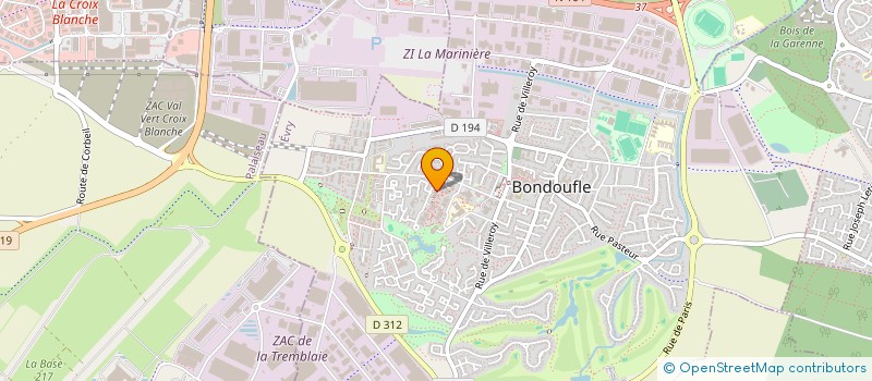 localisation de l'entreprise MONSIEUR DIMITRI SIMONAIRE à BONDOUFLE