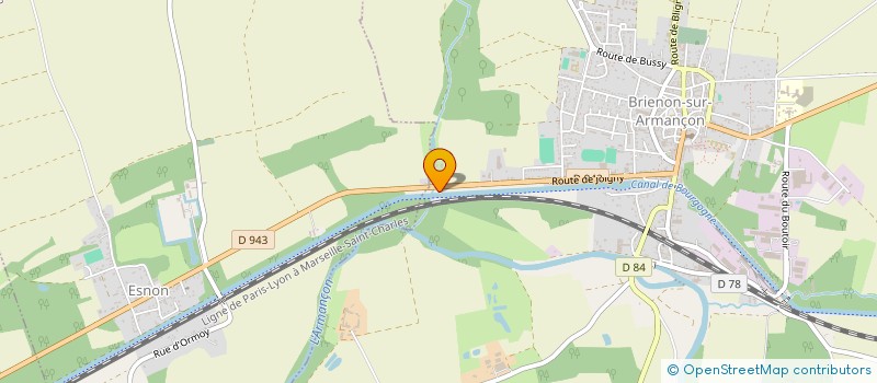 localisation de l'entreprise MONSIEUR DIMITRI SINYAKOV  BRIENON-SUR-ARMANCON