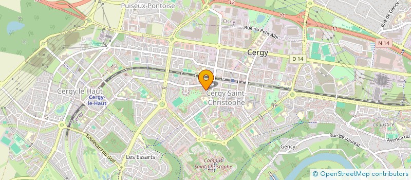 localisation de l'entreprise MONSIEUR DIMITRI SISIANU  CERGY