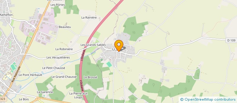 localisation de l'entreprise MONSIEUR DIMITRI SUREAU  MAZE-MILON