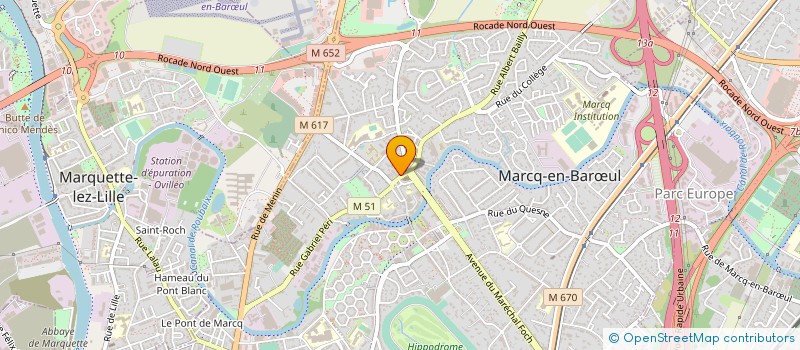 localisation de l'entreprise MONSIEUR DIMITRI SWYNGEDAUW à MARCQ-EN-BARŒUL