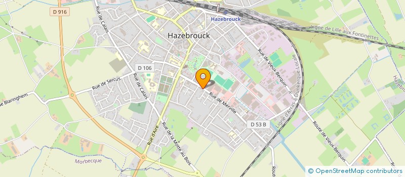 localisation de l'entreprise MONSIEUR DIMITRI THOREZ  HAZEBROUCK