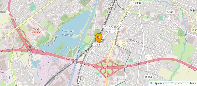 localisation de l'entreprise MONSIEUR DIMITRI TILLOI  VALENCIENNES