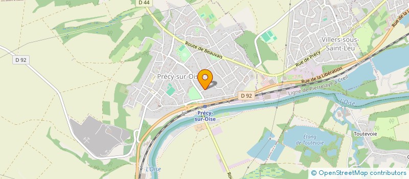 localisation de l'entreprise MONSIEUR DIMITRI TIMOTHEE  PRECY-SUR-OISE