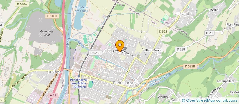 localisation de l'entreprise MONSIEUR DIMITRI TOURNIER  PONTCHARRA