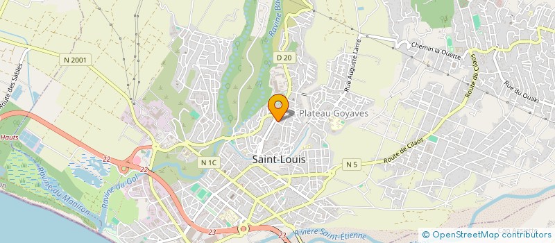 localisation de l'entreprise MONSIEUR DIMITRI TRAJEAN à SAINT-LOUIS